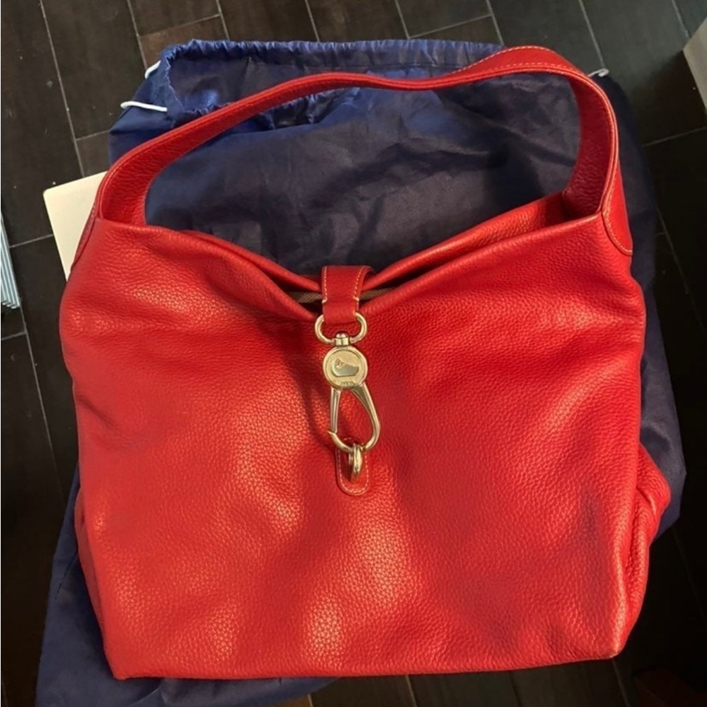 Like New Red Leather Dooney & Bourke Belvedere Hobo